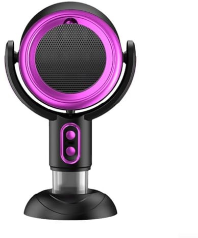 Desktop Range Hood, For Mini Portable Extractor Hood With 2 Speed Adjustment, Removable Filter, Wireless Kitchen Range Hood For Indoor BBQ,Hot Pot Camping(Black-Purple Charged)