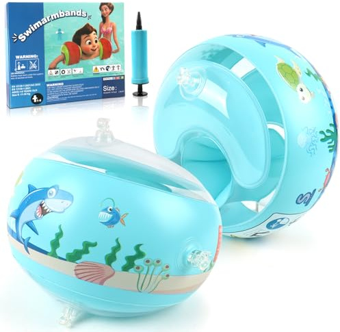 Schwimmflügel Kinder 3-6 Jahre, Schwimmhilfe für Kinder Schwimmen Lernen, Schwimmflügel und Schwimmhilfe Set für Baby ab 1 Jahr mit Gewicht 6-25 kg