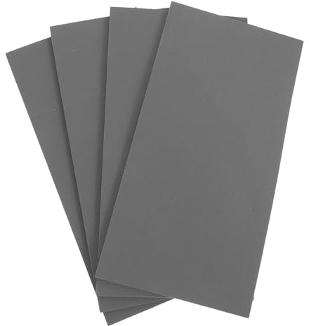 TOMETURE 4 hitzebeständige Silikonmatten für Transferpressen, 10 x 20 cm, rutschfeste Schutzmatten für Sublimationsdruck, Ersatzteile für die Wärmeisolierung, grau