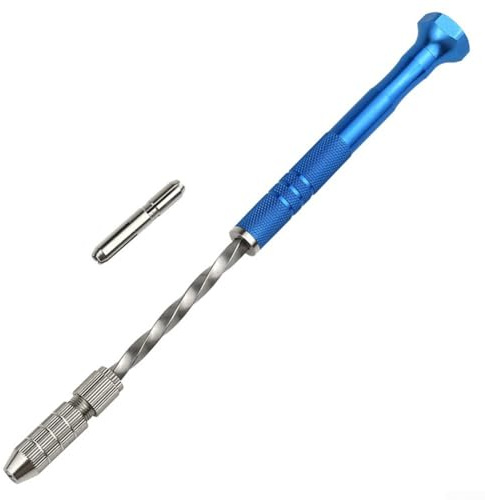 Manueller halbautomatischer Handbohrer mit 5 mm Bohrfutter für Bohranwendungen auf Holz, Kunststoff, Knochen, Bernstein, Olivengruben und Leiterplatten