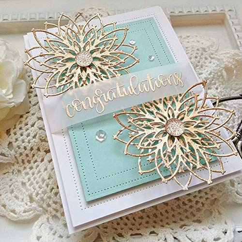 beautijiam Metal Cutting Dies Stencils Flower Design Embossing Stencil Tools Arts Craft Painting Paper Craft Decor