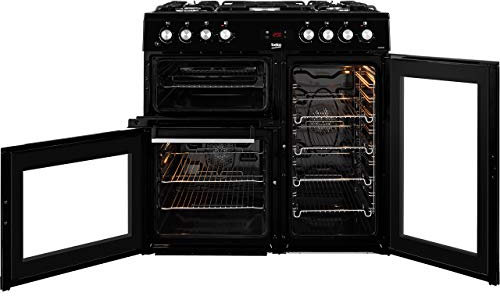 Beko KDVF90K 90cm Dual Fuel Range Cooker - Black