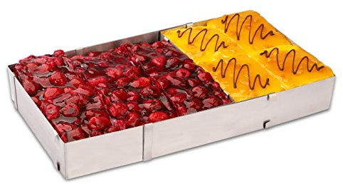 Weis 15059 Backrahmen Edelstahl stufenlos in Länge und Breite 28x18 cm -52x33 cm H 5 cm