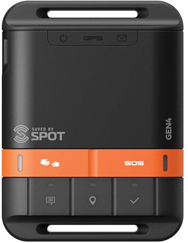 SPOT Gen4 Satelliten-GPS-Messenger | Handheld tragbarer Tracker für Wandern, Camping, Alleinarbeit und Off-Grid-Abenteuer | Globalstar Satellitennetzwerk | Abonnement erforderlich
