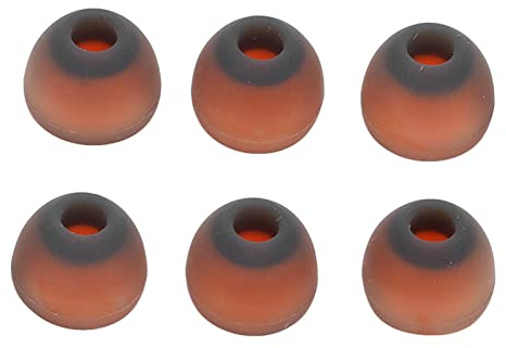 Bewinner 6pcs Universal Hybrid Earplugs, Sound Isolation Silicone Memory Foam Eartips, Replacement Silicone Ear Tips, for Earbud Type Headphones with a Sound Guide Hole of about 4.5mm-6.0mm