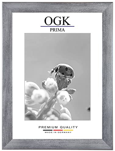 Online-GalleryKing OGK Holz Bilderrahmen 33 x 98 cm in Grau gewischt | Foto | Poster | Puzzle | Galerie | Rahmen