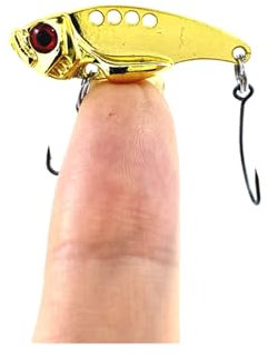 Metallköder VIB 3,5 cm 3 g Vibrationen Löffel Köder Angelköder Köder Bass Köder Harter Köder Künstlicher Köder Zikade (Color : 6, Size : 35mm 3g)