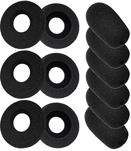 MIVAIUN Almohadillas para Auriculares, Almohadillas de Repuesto para Auriculares, Almohadillas diseñadas para Blackwire C320 3210 3220 3320 HW251N HW261N HW510