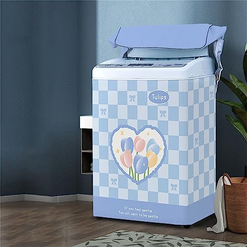 Odot Washing Machine Cover Top Load Waterproof Dustproof Washer Machine Dryer Protector Sunscreen Washer Dryer Cover for Most Top Load Washer Dryer (XL Capacity 8.5-12kg,D)