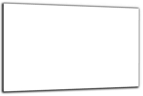 Funkenschutzplatte Glas Kaminofen Weiß 80 cm Kamin Platte Bodenplatte Glasplatte für Grill Unterlegplatte Glas für Feuerstelle