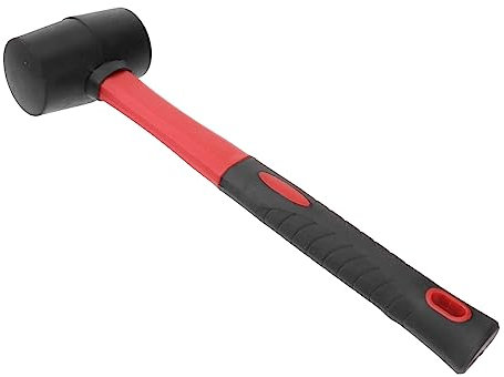 Veemoon Wohnkultur Installationshammer Gummihammer Fiberglasstiel Hammer für Heimtextilien Camping-Ausrüstung werkzeug Zelt Kopf Hammer Gummihammer Hammer runder Kopf kleiner Hammer