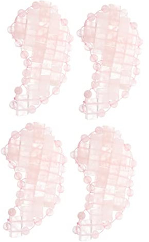 MAGICLULU 4 Stück Jade-Augen maske Augenmaske Quarz Jade Popcornmaschine trip travel Augenmassagegerät Schlafende Augenmaske Schlafmaske Jade Kristall Plakette reisen Rosa