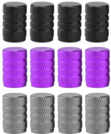 12 pièces de bouchons de valve de pneu de voiture, bouchons anti-poussière de pneu de voiture, bouchons de valve de pneu, bouchons anti-poussière de pneu durables, bouchons de valve de pneu en