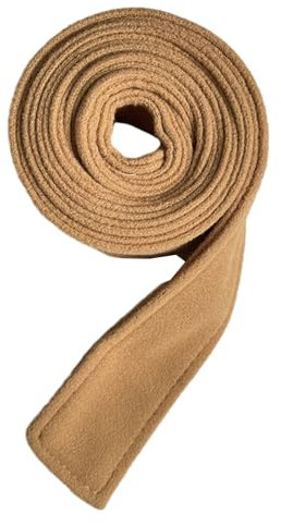 TAKOXIA Taillengürtel für Damen, Wolle, Mantel, Gürtel, gebürsteter Plüsch, schmücken, längenverstellbar, Mantel, Korsett, doppelseitiger Taillengürtel, camel, Belt length: 175 cm Belt width: 5 cm