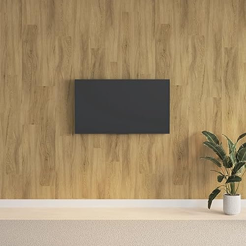 Tidyard Panneaux muraux Aspect Bois Marron PVC 2,06 m², Murale Décorative pour Murs de Fond de la Télévision, Cuisine, Intérieure, Salon, Chambre, Salle de Jeu Style A