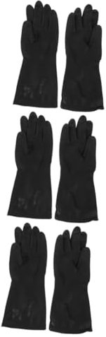 Baluue 3pairs Gloves for Dishwashing and Cleaning Dishwashing Gloves Bowl Brush for Kitchen Use