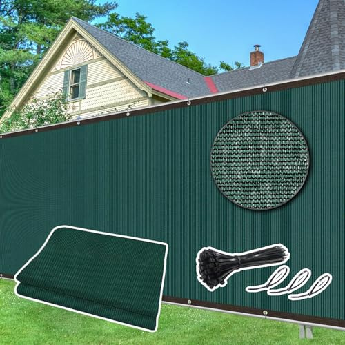 Dellna Privacy Screen Garden, 2x10 m HDPE Privacy Netting with Reinforced Grommets, UV Protection, Garden Screening Includes Cable Ties, Tear-Resistant for Gardens, Patio, Pool
