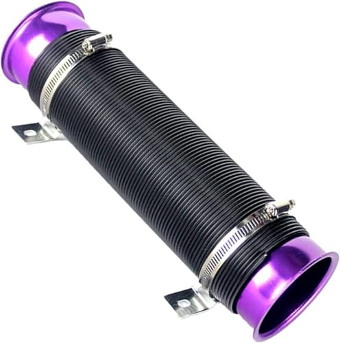 Luftansaugschlauch Universal 76mm verstellbare flexible Autoluft für Turbo für Ansaugrohr Luftkanal für Ansaugrohrschlauch Autoluft für Ansaugrohr Luftansaugrohr(2)