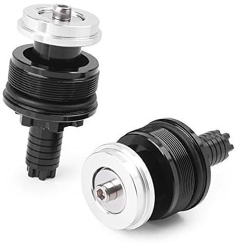 Szwaldaper 41mm Vorne, Gabel Stoßdämpfer Bolzen Abdeckung Schraubkappe Einsteller CNC Schwarz, for YZF R3 R25 Motorrad Staubschutz für Vordergabel