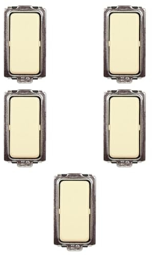 5x Interruttore 16A unipolare, Modulo bianco, Compatibile Con BTicino Magic, frutti, interruttori, pulsanti, deviatori, dimmer, sensori, PIR, buzzer, Per Placche originali e compatibili