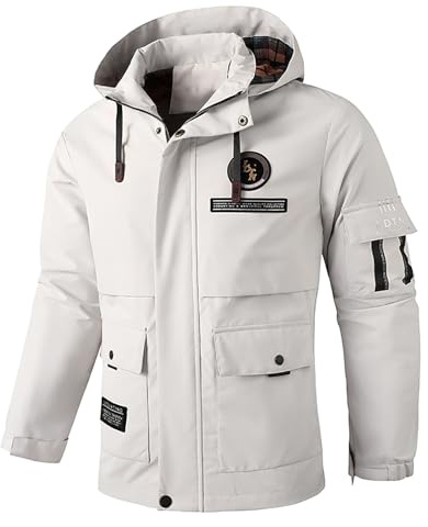 Giacchetto Estivo Uomo, Bomber Uomo Estivo, Giubbino Manica Lunga Leggero Casual Jacket Giacca con Tasche con Zip Giubbotto Giacca Uomo Casual Outdoor Quotidiana Stile Casual