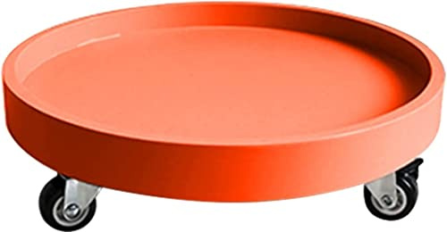 Chariot à palettes robuste avec roulettes – Support de jardinière roulant pour plantes en pot d'intérieur/extérieur, chariot pour pots de fleurs, 34 cm