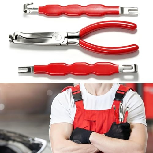 BXUUXA 3 Piezas Herramienta Separadora de Conectores Eléctricos,Herramientas Desmontaje Coche,Alicates Abrazaderas Coche, Palancas Coche para Reparación de Automóviles Mantenimiento Industrial Camione