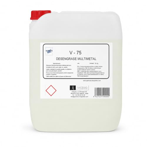 V-75 (20K) Líquido Desengrasante Multimetal para Ultrasonidos, 20L | Catalizadores, Filtros Partículas, Piezas Motor