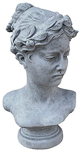 Stone and Style Scultura in pietra del busto Aphrodíte donna resistente al gelo
