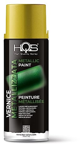 HQS Bomboletta di Vernice Spray 400ml Metallizzato (Giallo)