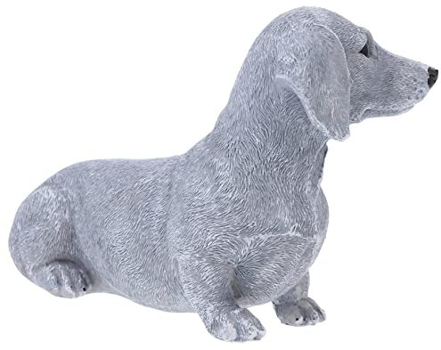 ifundom Gartenhund-schmuck Aus Kunstharz Entzückendes Tier-Ornament Für Garten-Rasen- Verarbeitung Und Langlebiges Material