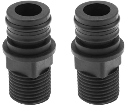Create idea 2 Adaptadores Puerto de Bomba de 1/2 Pulgada BSP Rosca Macho A Conector Rápido de 3/4 Pulgadas Compatible con Jabsco Bomba Compatible con Flojet Bomba