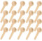 20 Cucharas Redondas de Madera, Pequeñas Cucharas de Cocina, Cucharas de Cocina de Madera, Mini Cucharas de Especias, Cucharas de para Tarros de Mermelada Cucharas de Postre azúcar café té