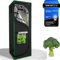 HOMEKING Growzelt 60x60x180 | Ideal für Anfänger & Profis | Zuchtzelte für Hydrokulturen | Stabil, Lichtdicht 1680D & Reflektierend | Indoor Box Gewächshaus Hydroponic System | Grün