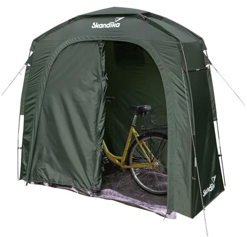 Skandika Storage Tent S | Gerätezelt, Fahrradgarage, 1,7m Stehhöhe, wasserdicht, Winterfest, mit Boden, Lagerzelt, Unterstand, Fahrrad Garage, Zelt | Outdoor, Garten, Camping
