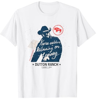 Yellowstone Winning Learning Zitat Rip Wheeler T-Shirt