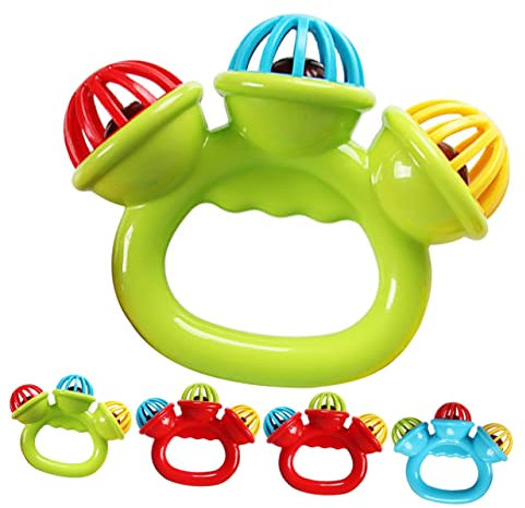 RORPOIR 5stücke Beißspielzeug Für Für Kleinkinder Zum Kauen Weicher Beißring Für Zahnen Entwicklungs- Mit Geräusch