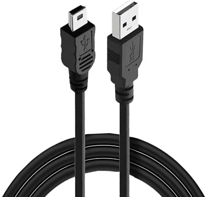 DUSTEWQ Camera USB Cable Cord for Compatible with Canon Rebel/PowerShot/EOS/DSLR/ELPH Digital Camera Transfer Wire Data Cable for Canon Rebel Camcorder Vixia PC Computer Interface Charger 5FT