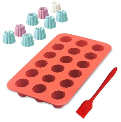 ZOOMPIL Moldes para Muffins de Silicona, Muffins Recubrimiento Antiadherente Molde para 18 Muffins, Moldes Magdalenas Horno, para Hacer Magdalenas de Chocolate Muffins