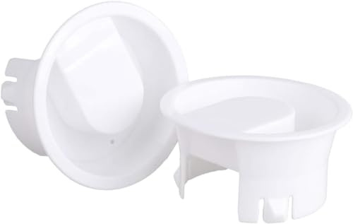 2Pcs White Glass Water Pitcher Lids Food Grade Plastic Anti-Dust Splash Resistant Stoppers Covers for Beverage Carafe Glass Pouring Pitcher One Size, Beverage Serveware
