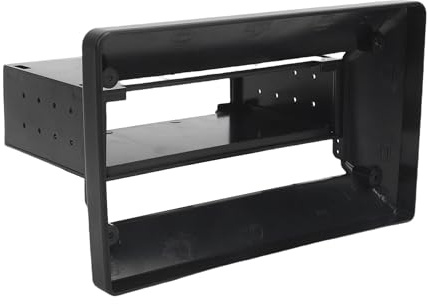 TILIEINE Cadre Radio Cadre d'autoradio Simple DIN ABS, Panneau de Navigation GPS, Accessoires intérieurs Automobiles universels Façade Cadre de Radio