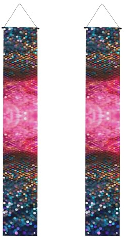 Veranda-Banner mit Farbverlauf, Pailletten-Druck, Outdoor-Banner, Thanksgiving-Dekorationen, für alle Feiern