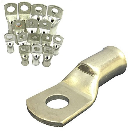 2 x Crimp or Solder Battery Lug Terminals for a 150mm² Cable with 10mm Bolt Hole
