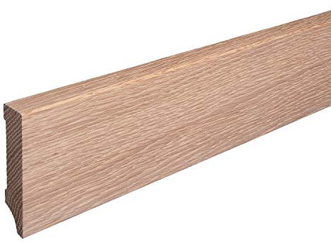 Sockelleiste Massiv Holz Eiche roh geschliffen Weimarer Profil Modern 80mm