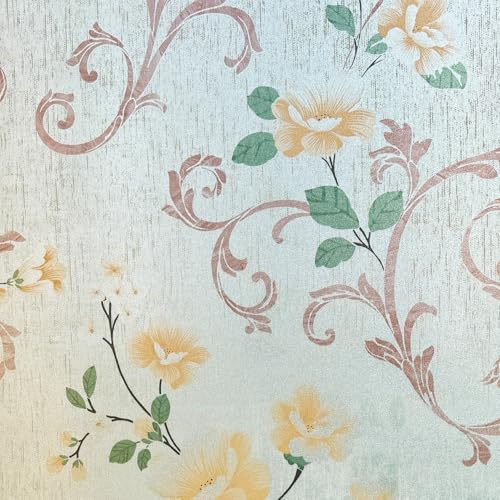 Etched Frosted Flower Window Film Privacy Static Cling No Glue 17.5x78.7in