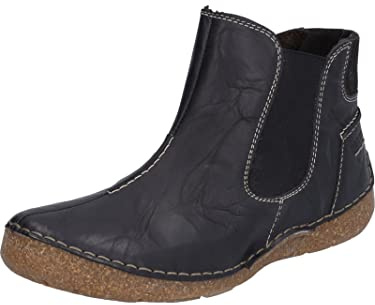 Josef Seibel Mujer Botas Chelsea Fergey 63, señora Botines,Ancho G (Normal),Plantilla Desmontable,Bota de Deslizamiento,Negro (Schwarz),38 EU / 5 UK