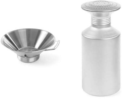 HENDI 630808 Egouttoir à Friture En Inox, Silver & 630105 Salière et poivrière