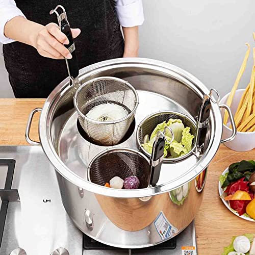 Pentola per Pasta e Inserire Il Set di pentole, Pentola per Cottura a Vapore per asparagi in Acciaio Inossidabile per Verdure, Pasta per Spaghetti, Cuocipasta Multifunzione