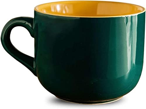 Tazze Giganti for La Colazione, Insalatiera, Tazza Da Zuppa In Ceramica, Contenitore Unico for Tazza Da Zuppa, Caffè, Tè, Zuppa, Tazza Da Zuppa Con Manico, Ciotola for La Colazione for Gelato, Dessert