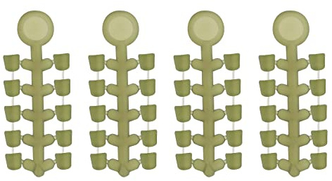 SG Store 40 Stück Karpfen Angelhaken Perlen Silikon Angelköder Stop Perlen Angelhaken Stopper Terminal Tackle Zubehör 2x1,5mm Hellgrün
